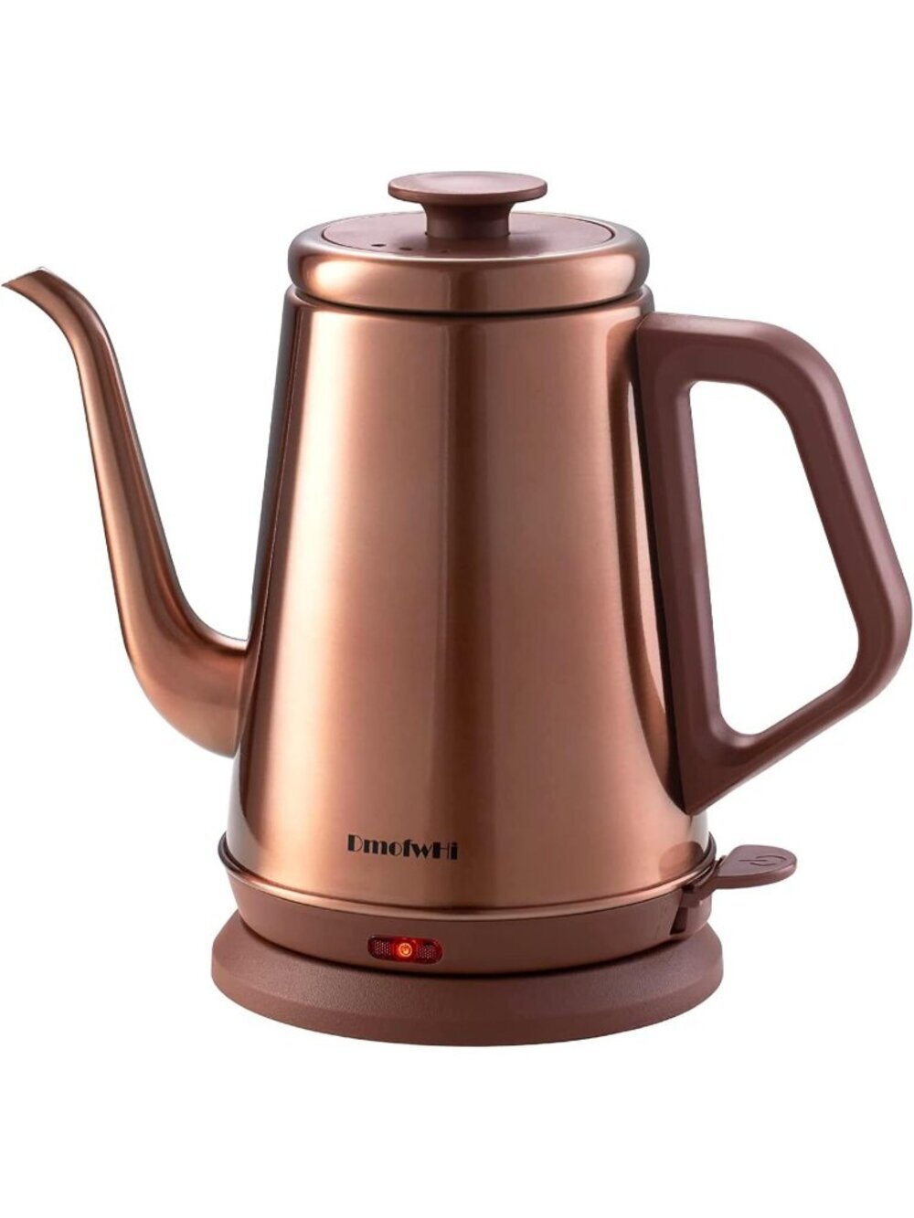 1.0L Copper Gooseneck Electric Kitchen Kettle Stainless Steel BPA Free Pour Over